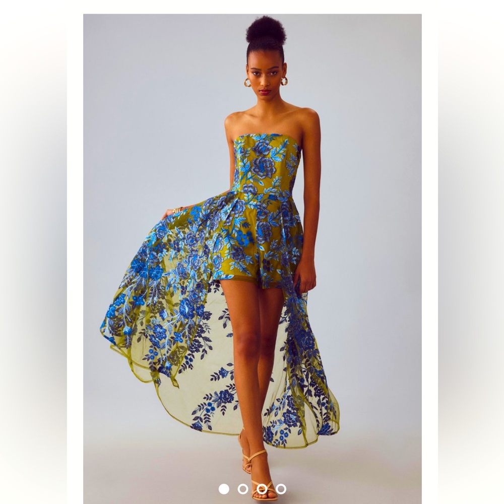 Anthropologie NWT Hutch Strapless High-Low Romper size 6.